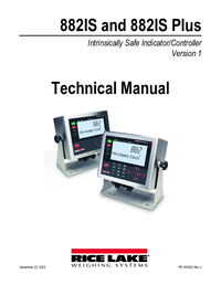 Thumbnail of document Manual - 882IS/882IS Plus Intrinsically Safe Digital Weight Indicator